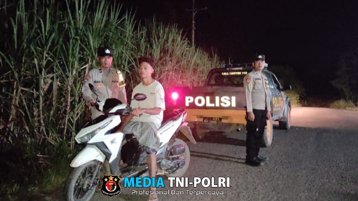 Cegah Kriminalitas, Polsek Lambu Kibang Intensifkan Patroli Malam Hari