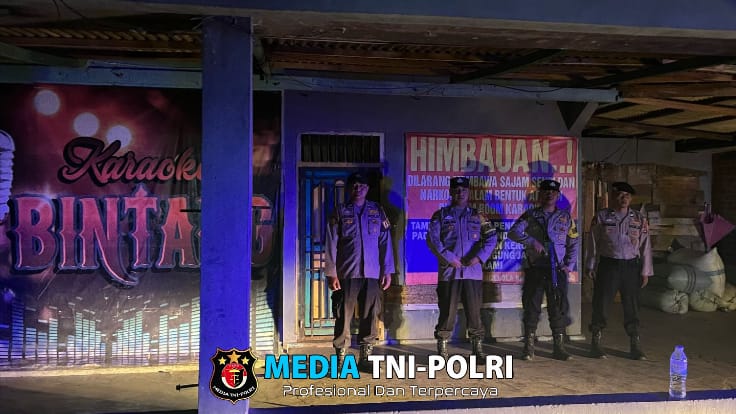 Jaga Kamtibmas Kondusip di Bulan Ramadhan, Personil Polsek Tulang Bawang Tengah Lakukan Patroli Tempat Hiburan Malam