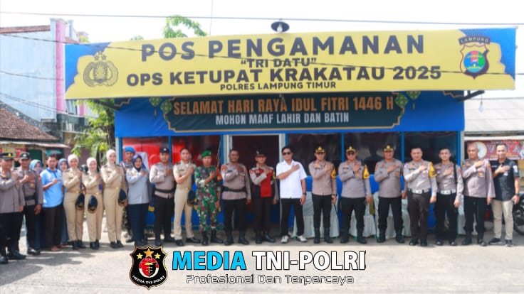 Kapolres Lampung Timur Tinjau Pos PAM Labuhan Ratu dan Pos PAM Mataram Baru