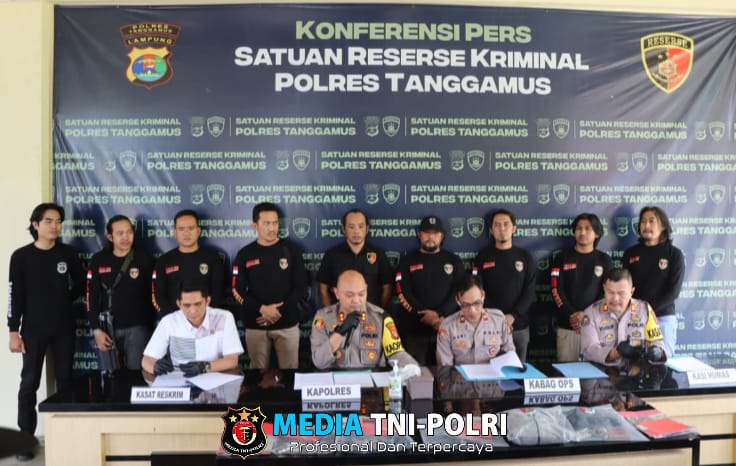 Satreskrim Polres Tanggamus Ungkap Tiga Kasus Curanmor, Lima Pelaku Ditangkap