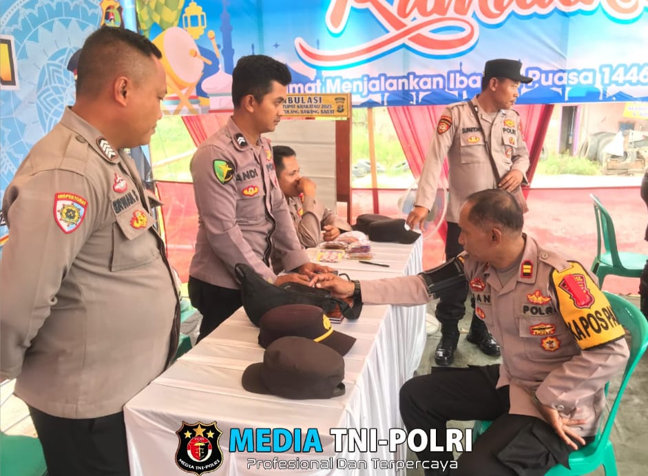 Ops Ketupat Krakatau 2025, Si Dokkes Polres Tulang Bawang Barat Gelar Patroli Kesehatan ke Pos Pam dan Pos Yan