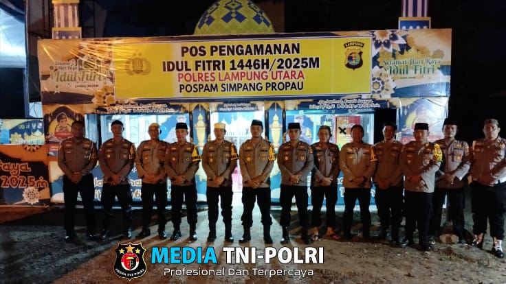 Pastikan Arus Mudik Aman, Kapolres Lampung Utara Pimpinan Patroli Subuh