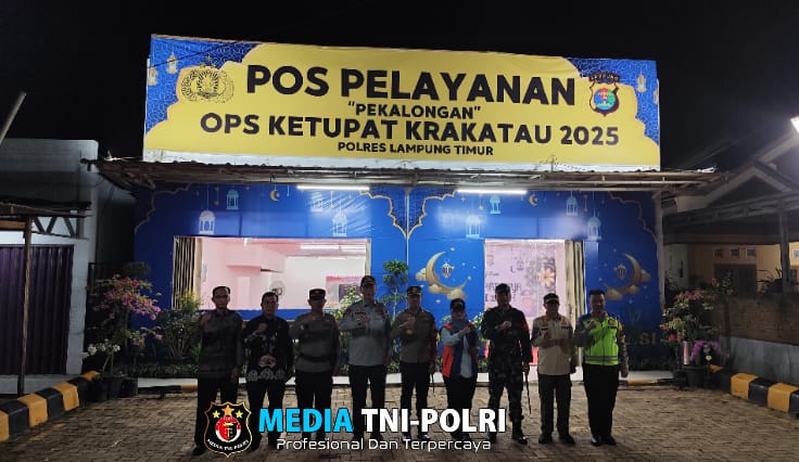 Polres Lampung Timur dan Forkopimda Gelar Patroli Skala Besar, Kapolri Pantau Melalui Zoom Meeting