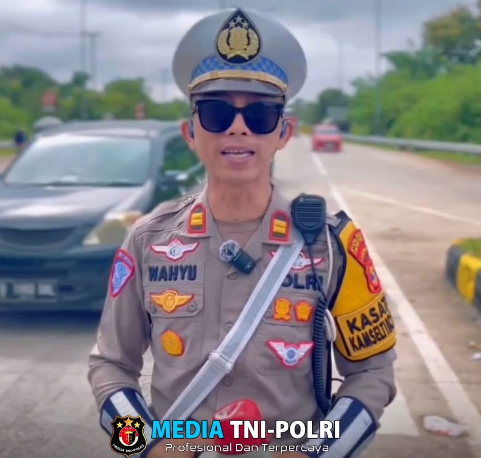 Arus Lalulintas Mulai Padat di Hari Ke 2 Lebaran, Polres Lampung Tengah Berlakukan Pola Tekuk Kiri