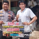 Cegah Kebakaran Hutan dan Lahan Samapta Polsek Menyuke Memberikan Imbauan Kepada Warga