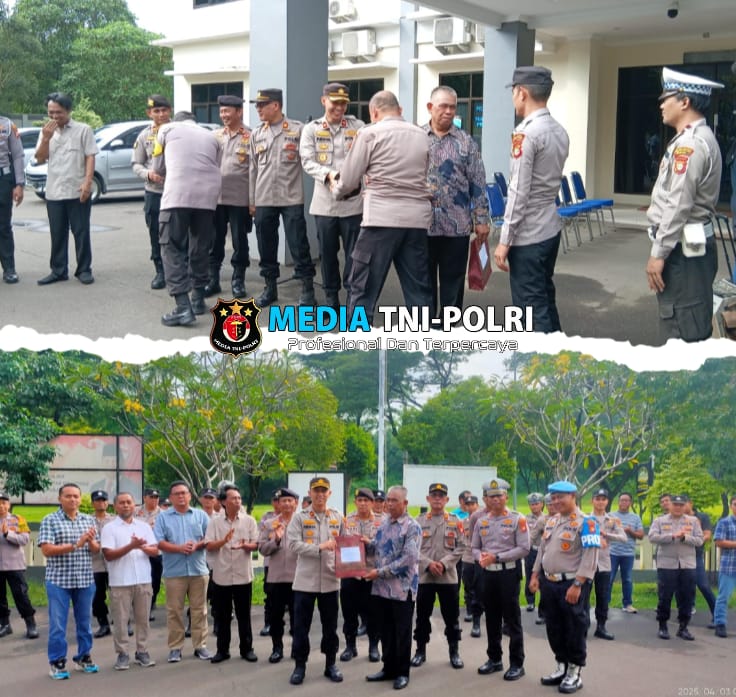 Polsek Cikarang Selatan Gelar Halal Bihalal dan Pelepasan Purna Tugas Ipda Karna Sasmita