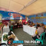 Kabag Ops Bersama PJU Polres Tulang Bawang Barat Kunjungan Pos Pam exit Tol Lambu Kibang dan Pos Yan Rest Area 215 Trans Tol Sumatera Operasi Ketupat Krakatau 2025