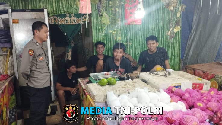Jumpai Kumpulan Pemuda Saat Patroli Malam, Petugas Polsek Menjalin Himbau Kamtibmas