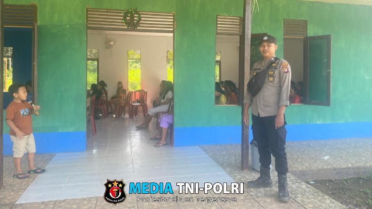Polsek Meranti Amankan Ibadah Hari Minggu