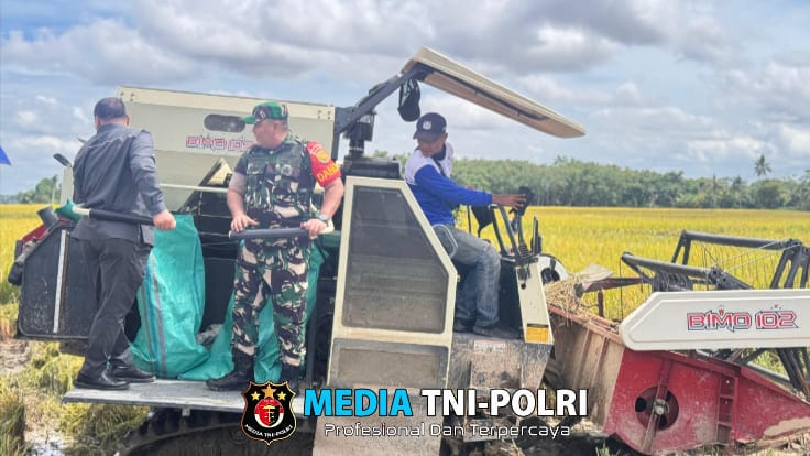 Dandim 0402/OKI Panen Raya Padi Serentak di 14 Provinsi