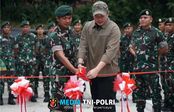 Danyon 328 Kostrad Resmikan Lapangan Tembak 100 Meter dan Gelar Syukuran Kenaikan Pangkat Prajurit