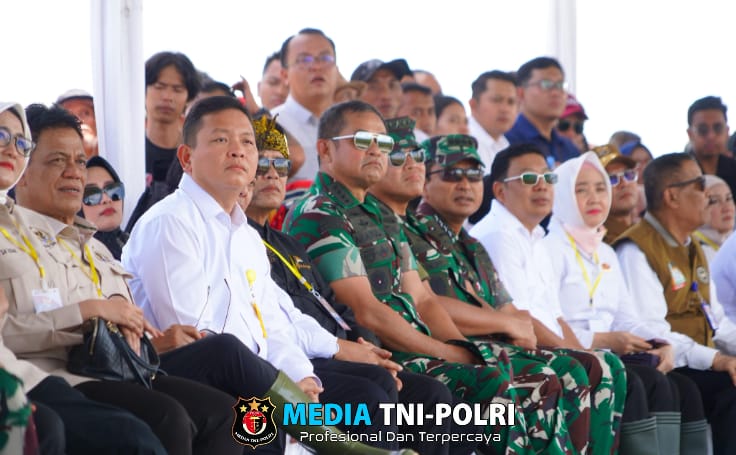 Kasad Hadiri Panen Raya oleh Presiden, Bentuk Komitmen Dukung Swasembada Pangan