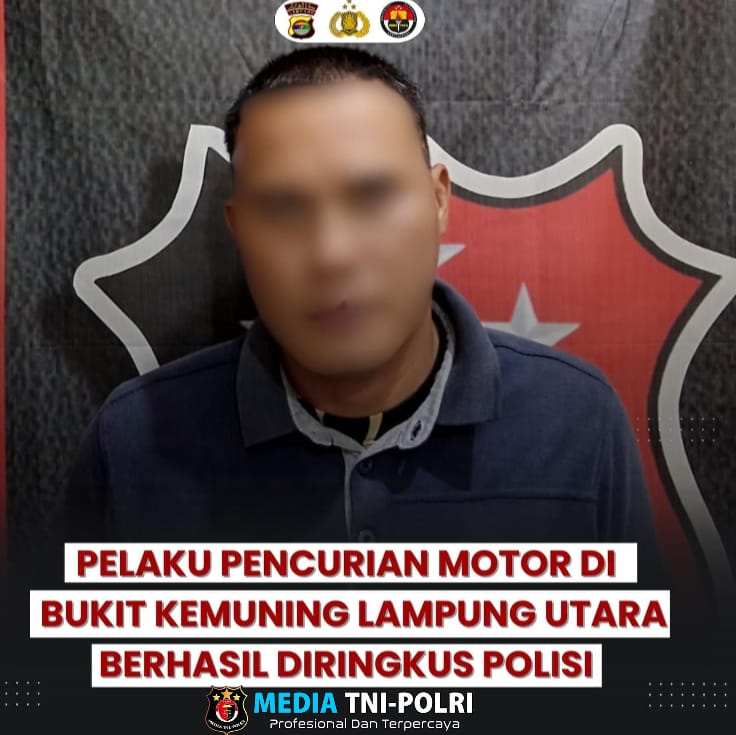 Pelaku Pencurian Motor di Bukit Kemuning Lampung Utara Berhasil Diringkus Polisi