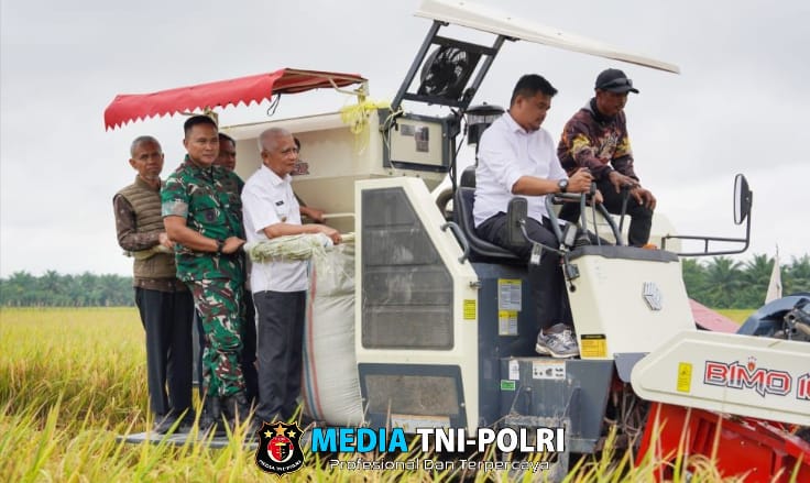 Pangdam I/BB Hadiri Panen Raya Padi Bersama Presiden RI dan Petani di 14 Provinsi