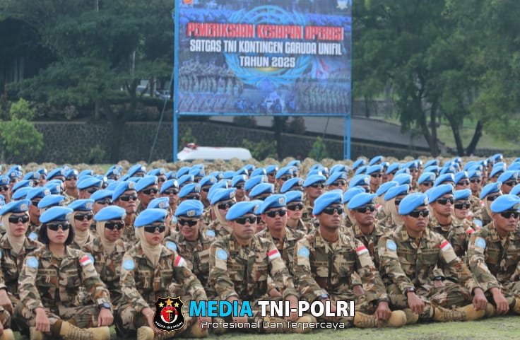 Pemeriksaan Kesiapan Jajaran Satgas Unifil Sebelum Berangkat Misi di Lebanon