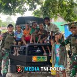 Peduli Pada Kesehatan Warga Perbatasan Papua, Satgas Yonif 131/BRS Berikan Pengobatan Gratis di Kampung Pound