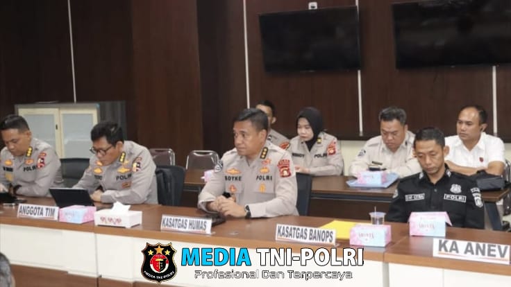 Tim Wasops Itwasum Polri Tinjau Operasi Ketupat Musi 2025 di Polda Sumsel
