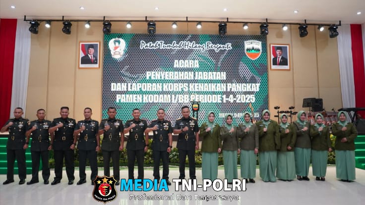 Kodam I/BB Gelar Acara Penyerahan Jabatan dan Laporan Korps Kenaikan Pangkat, Pangdam Apresiasi Loyalitas Prajurit