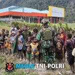 Jejak Kebaikan di Tanah Papua, Satgas TNI Menebar Senyum di Kampung Mayuberi yang Terpencil