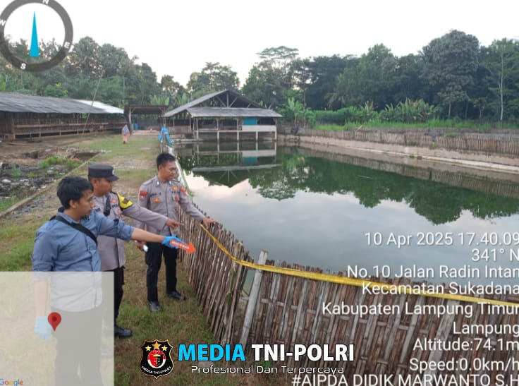 Polisi Evakuasi Dua Anak yang Tenggelam di Kolam Ikan Pesantren