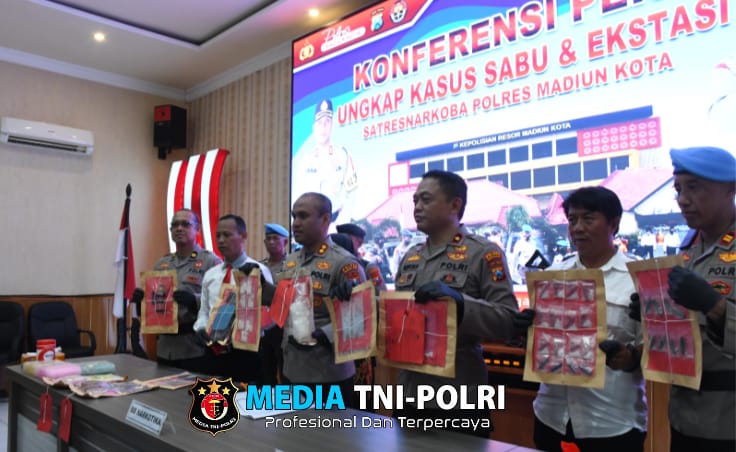 Polres Madiun Kota Berhasil Amankan Pengedar Narkoba dan Sita 1 Kilogram Sabu