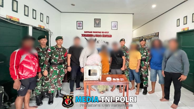 Sinergitas TNI-Polri Gagalkan Penyelundupan 124 Gram Sabu di Wilayah Perbatasan Sebatik
