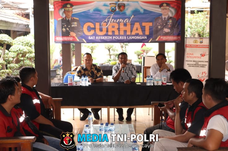 Polres Lamongan Gelar Jumat Curhat Bahas Maraknya Order Fiktif dan Keamanan Pengiriman