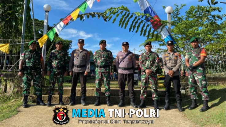 Peran Satgas Pamtas Yonarmed 11 Kostrad dalam Perayaan Pekan Suci Minggu Palma di Perbatasan