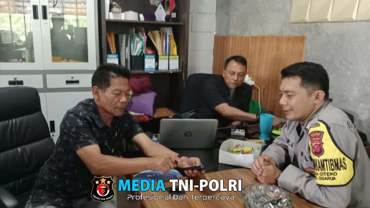 Bhabinkatibmas Wilayah Dialog Ajak Jaga Kondusifitas Cegah Gangguan Kamtibmas