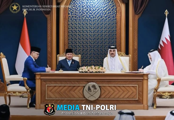 Presiden Prabowo dan Emir Qatar Saksikan Penandatanganan MoU Dialog Stategis RI-Qatar