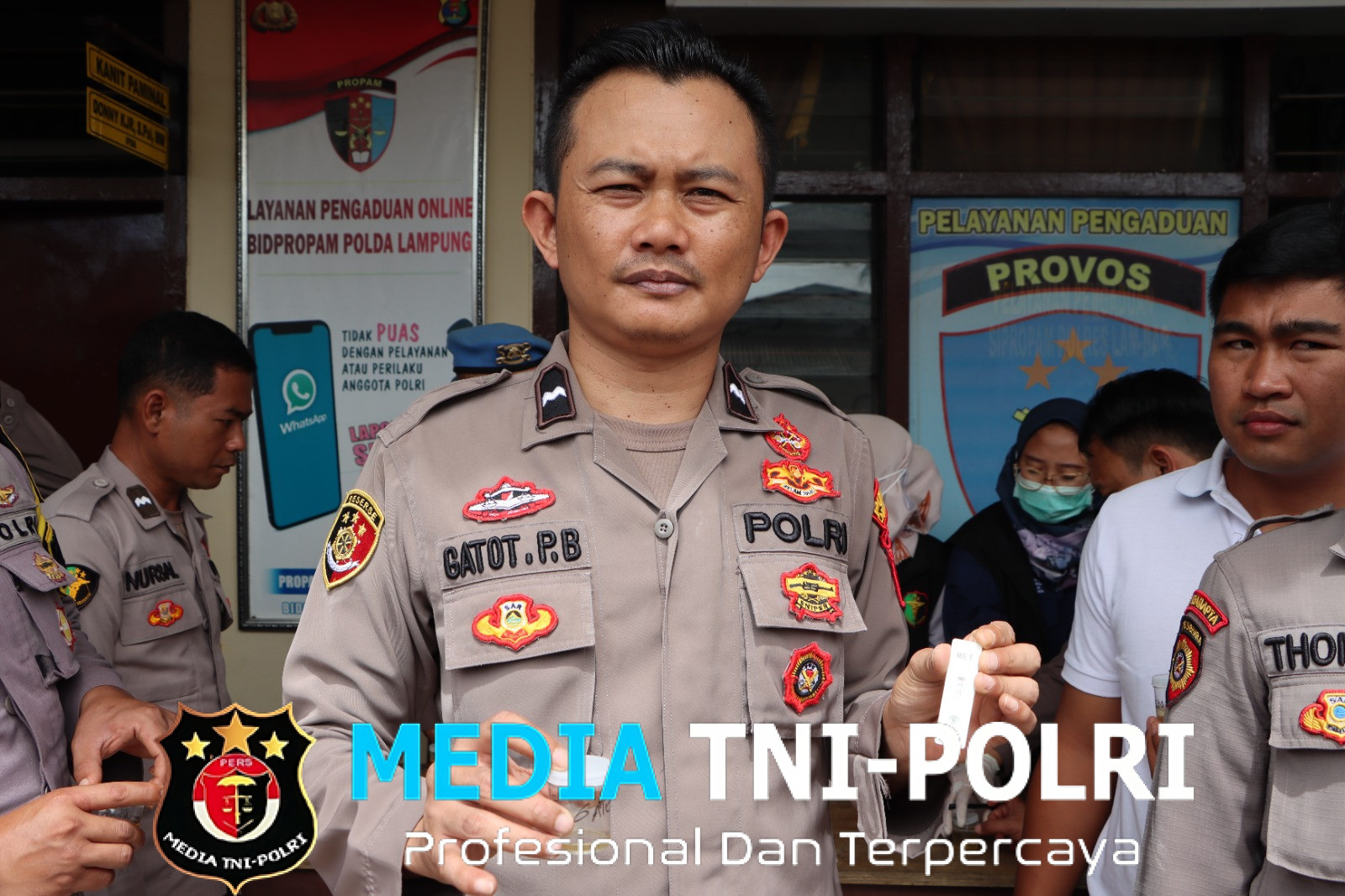 Cegah Penyalahgunaan Narkoba, Polres Lampung Barat Lakukan Tes Urine Personel