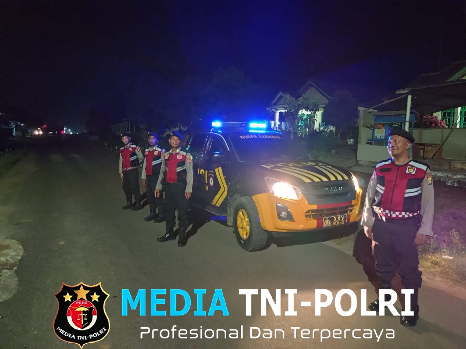 Sat Samapta Polres Lampung Timur Tingkatkan Patroli Blue Light, Cegah Gangguan Kamtibmas dan C3