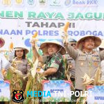 Polres Grobogan Sukses Gelar Panen Raya Jagung di Lahan 274 Hektare