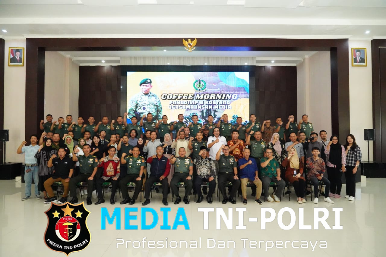 Cofe Morning Bersama Pangdivif 2 Kostrad Sinergi Antara Militer dan Media di Gedung Sandoyo