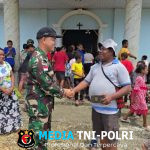 Cegah Bahaya Narkoba, Satgas Yonif 131/Brajasakti Beri Penyuluhan kepada Remaja Gereja GKII Tehupa Skow Sae