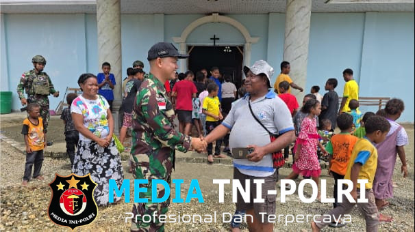 Cegah Bahaya Narkoba, Satgas Yonif 131/Brajasakti Beri Penyuluhan kepada Remaja Gereja GKII Tehupa Skow Sae