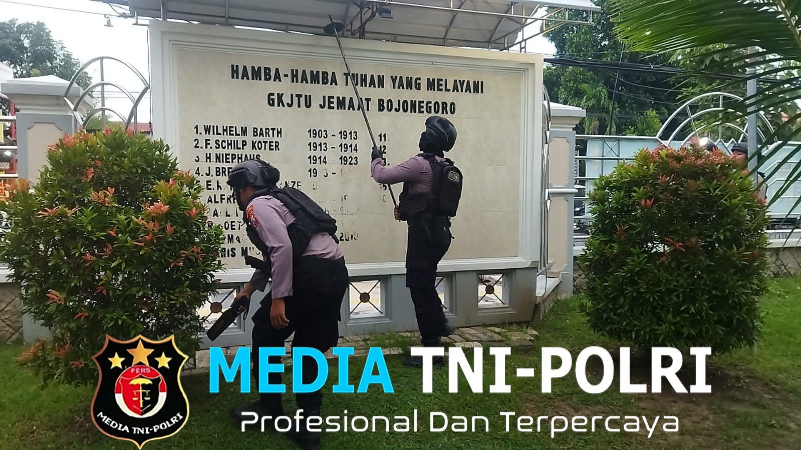 Polres Bojonegoro Sterilisasi Gereja Jelang Jumat Agung dan Paskah 2025