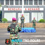 Prajurit Yonif 1 Marinir Ikuti Upacara Bendera 17-an