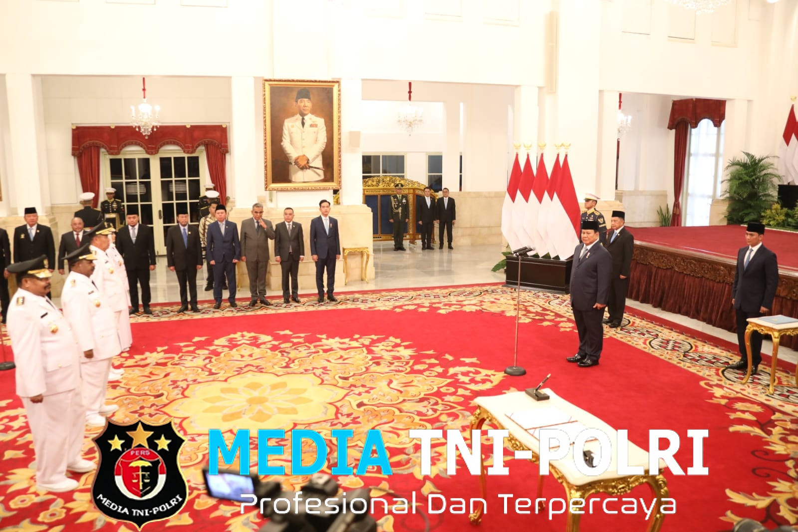 Mendagri Tito Dampingi Presiden Lantik Gubernur Kepulauan Bangka Belitung dan Papua Pegunungan