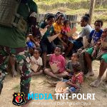 ‘Selalu di Hati, Selalu Dinanti’ Satgas TNI-Warga Papua Pegunungan Satukan Hati di Momen Paskah