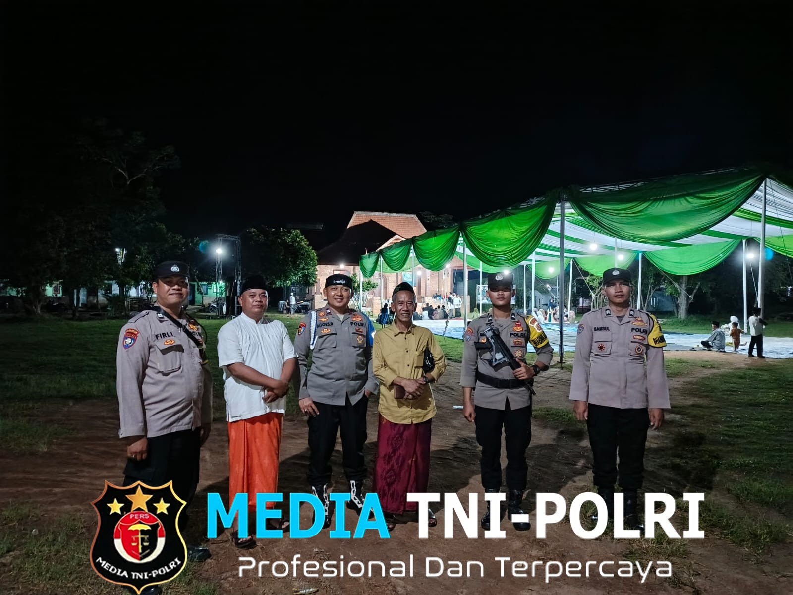 Polsek Tumijajar Laksanakan Pengamanan Acara Pengajian di Kelurahan Daya Murni