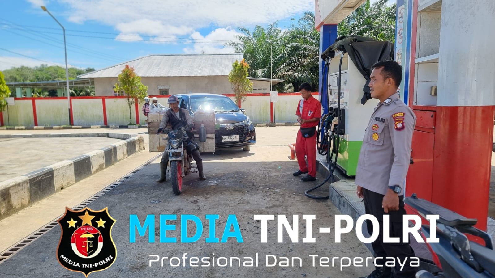 Patroli Pantau Objek Vital SPBU Wilayah Menjalin Cegah Gangguan Kamtibmas