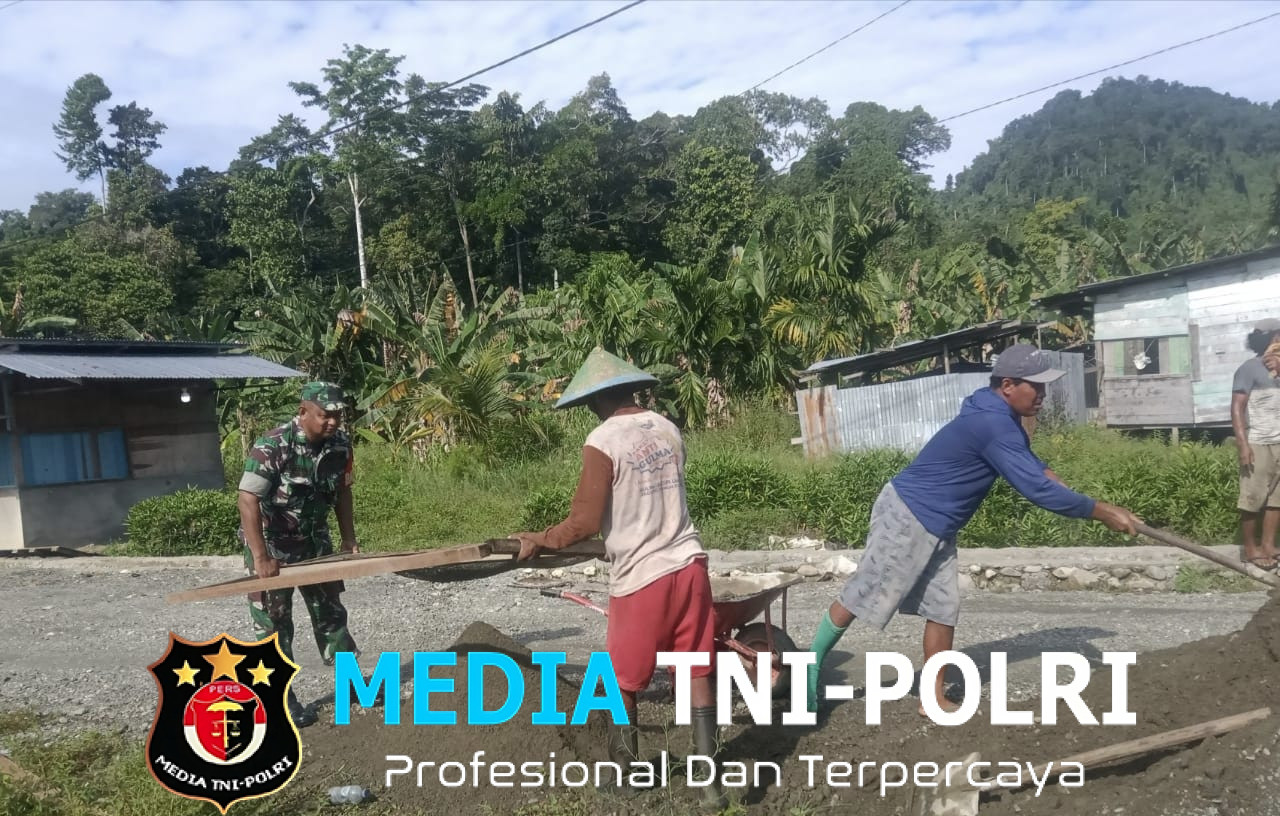 Babinsa koramil 1705-05/02 Napan Membantu Warga Binaan