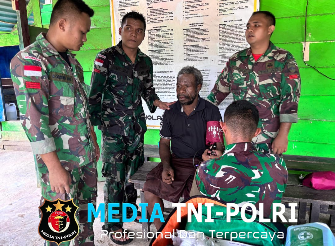 Aksi Heroik Satgas Yonif 131/Braja Sakti Gagalkan Upaya Bunuh Diri Warga di Jembatan Muara Tami Perbatasan Papua