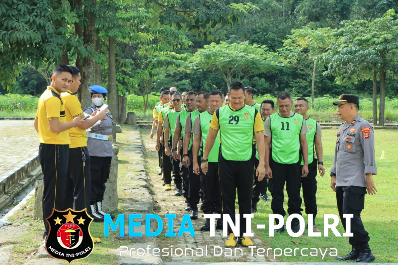 Polres Tulang Bawang Barat Gelar Tes Kesamaptaan Jasmani, Untuk menjaga Kebugaran Fisik Personel