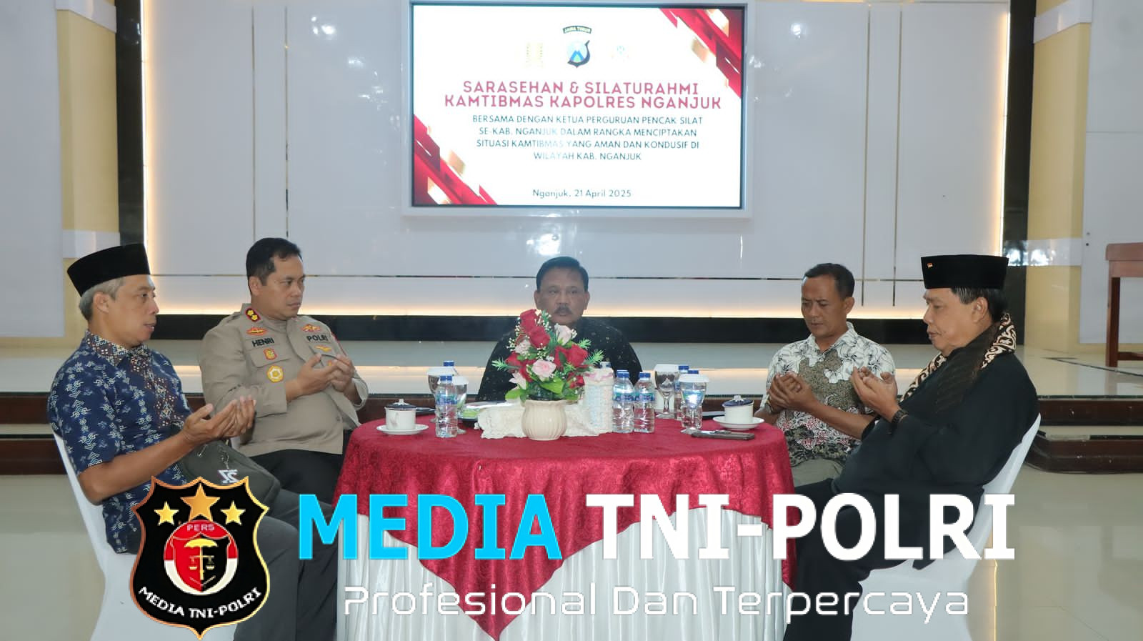 Jalin Persatuan, Kapolres Nganjuk Gelar Sarasehan Kamtibmas Bersama Ketua Perguruan Silat