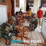 Jejak TNI di Tanah Papua Menata Meja, Merangkai Harapan di SD Inpres Sinak