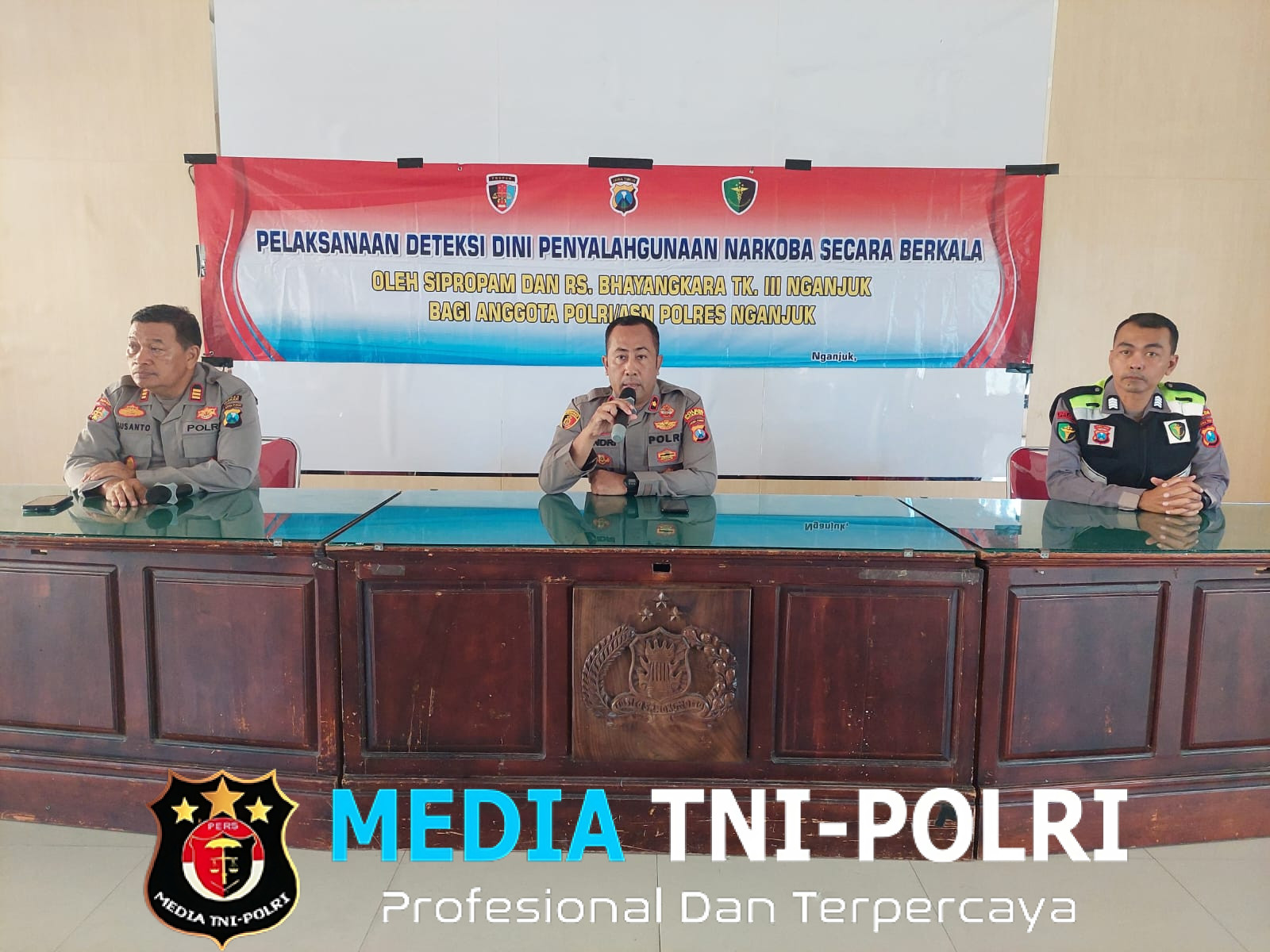 Cegah Penyalahgunaan Narkoba, Polres Nganjuk Gelar Tes Urin Mendadak