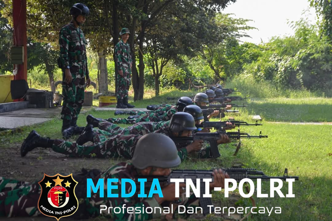 Asah Naluri Tempur, Danyonif 3 Marinir Beserta Prajuritnya Laksanakan Latihan Menembak