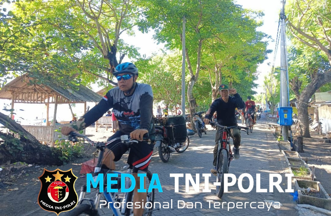 Funbike Ceria Keluarga Besar Makodim 0825/Banyuwangi Jaga Kebugaran dan Imunitas